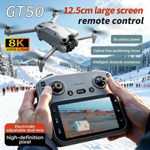 GT50 PRO 미니 5 프로 RC 드론 8K HD 듀얼 카메라 WiFi 20분 비행 항공 촬영 쿼드콥터 원격 조종 UAV 남자아이 장난감 선물