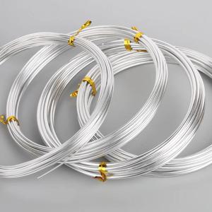 실버 색상 1mm/1.5mm/2.mm/2.5mm Anadized 알루미늄 와이어 소프트 DIY 쥬얼리 공예 다목적 페인트 알루미늄 금속 와이어