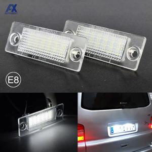2pcs LED 라이센스 번호 플레이트 라이트 램프 VW TRANSPORTER T5 캐디 TOURAN 골프 Passat 슈퍼 브라이트에 대 한 흰색 Canbus