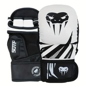 전문 MMA 반 손가락 싸우는 권투 장갑 두꺼운 산다 무료 싸우는 혼합 무술 훈련 장갑