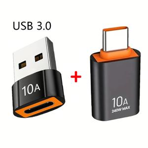 USB C 3.0 어댑터 타입 C - USB 3.0 어댑터 (휴대폰용) 남성-여성 USB C 컨버터 PC 노트북용 USB 타입-C 컨버터