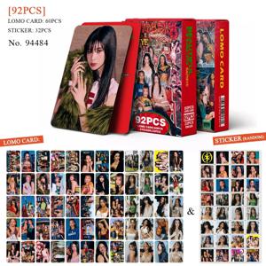 92 개/대 Kpop 아이돌 KATSEYE 새 앨범 BEAUTIFULCHAOS Lomo 카드 LARA DANIELA HD Printd Photocards 스티커 MANON MEGAN 팬 선물