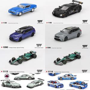 미니 GT 1:64 Z06 GT3.R 머스탱 마하 1 M5 투어링 (G99) AMR24 # 14 KAIDO WORKS 실비아 S13-R M3 다이캐스트 모델 자동차