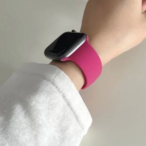 애플워치 10 46mm 49mm 44mm 45mm 40mm 42mm 41mm 38mm 스포츠 스트랩 iWatch 시리즈 9 8 7 SE 울트라 2 실리콘 밴드
