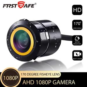 AHD 1920x1080P 어안렌즈 18.5mm 드릴홀 카메라 IP67 방수 풀 나이트 비전 플러시 마운트 차량 후방 카메라 후진 카메라