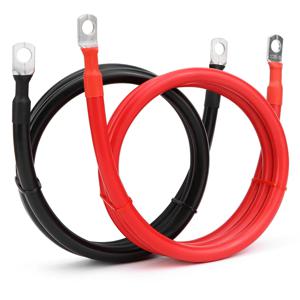 배터리 연결 케이블 8 6 4AWG M8 SC 터미널 포함 RV 순수 구리 코어 인버터 배터리 연결선 20/30/40/50/60/100CM