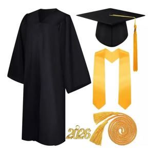 학업 졸업 가운 세트 긴팔 교복 학교 행사 졸업 사진 촬영 파티 의상 2026