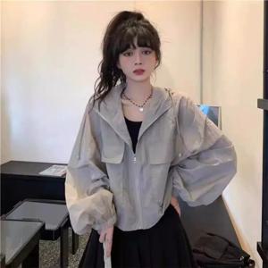 얇은 자외선 차단 의류 안티 UV 자외선 차단 여름 긴팔 재킷 루즈핏 속건 레저 후드 아웃웨어 아웃도어 스포츠