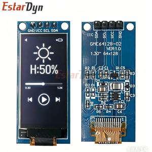Estardyn 1.3인치 OLED 디스플레이 64×128 LCD 모듈 SH1107 LCD 1.3인치 OLED 수직 스크린 모듈