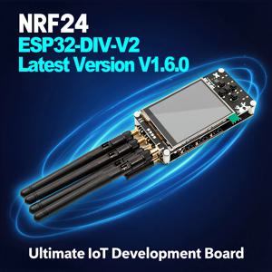 최신 ESP32DIV V2 업그레이드 키트(향상된 안테나, NRF24 CC1101 IoT 개발, Wi-Fi, 블루투스, 신호, SubGHz, Flipper Zero 포함)