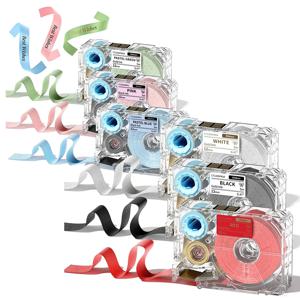 포모모 A30 P15 패브릭 리본 카트리지 12mm X 5m 새틴 리본 (선물 포장, 웨딩 부케, DIY 공예, 파티 장식용)