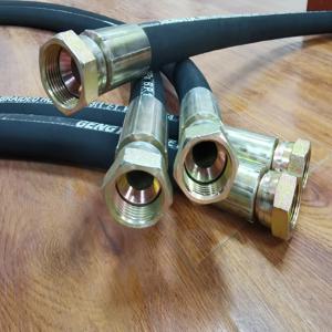 스틸 와이어 편조 고무 호스 1/2인치(13mm) 고압 유압 호스 23-60MPa(345-900PSI) 오일, 공기, 물용 NBR 고무 파이프