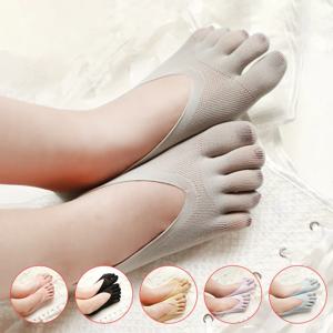 양말 여성용 짧은 양말, 보이지 않는 레이스 흰색 양말, 손가락이 있는 여성 투명 양말, 여아 tt018 1 쌍 = 2 개