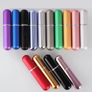 1PC 5ml 휴대용 미니 향수 유리병 여행용 알루미늄 스프레이 분무기 빈 금속 향수 분무기 스프레이어