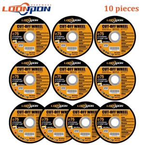 Loonpon 3inch/75mm 금속 커팅 디스크 휠 절단 원형 톱 블레이드 그라인딩 디스크 스테인레스 스틸 용 앵글 그라인더 휠