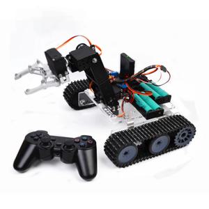 아두이노 로봇 DIY 키트, RC 탱크 포함 로봇 팔, 아크릴 Ps2 리모컨 탱크 MG996, 프로그래밍 가능 로봇 자동차, 4 Dof