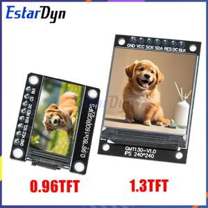 0.96 / 1.3인치 IPS 7P SPI HD 65K 풀 컬러 LCD 모듈 ST7735 드라이브 IC 80*160 (OLED 아님)