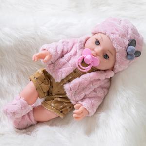 12인치 30cm 리본돌 옷 포함 아기 인형 세탁 가능 부드러운 진정 교육용 신생아 인형 어린이 장난감 선물