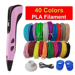 3D 펜 어린이 PLA 필라멘트 3D 프린팅 펜 어린이 DIY 드로잉 펜 타입 C 포트 소년 소녀 크리스마스 생일 선물