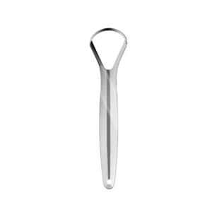 1Pcs 단일 레이어 스테인레스 스틸 휴대용 혀 스크레이퍼 더 신선한 호흡을 위한 재사용 가능한 구강 관리 브러쉬