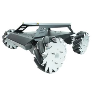 50Kg 부하 RC 탱크 헤비 듀티 메카넘 휠 무지향성 로봇 연구 프로그래밍 가능 로봇용 12V/24V 모터 금속 섀시