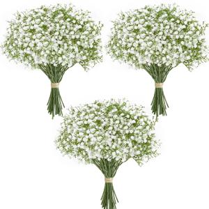 10/15pcs 인공 꽃 아기 호흡 꽃 가짜 Gypsophila 웨딩 파티 홈 장식 꽃 꽃다발 DIY 액세서리