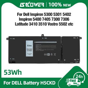 Dell Inspiron 5406 7405 7306 7506 2-in-1 5401 5402 5409 5502 5508 Latitude 3410 3510 Vostro 5300 5301 용 H5CKD JK6Y6 배터리