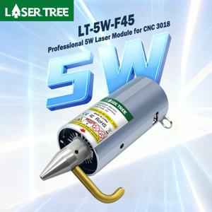 레이저 트리 고정 초점 5W 레이저 모듈(에어 어시스트 포함) CNC 3018 조각 기계용 450nm TTL 블루 레이저 헤드