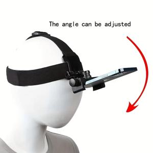헤드 장착형 휴대폰 홀더 GoPro SJCAM AKASO DJI Osmo용 1인칭 비디오 라이브 헤드밴드 마운트 iPhone Samsung 스마트폰용
