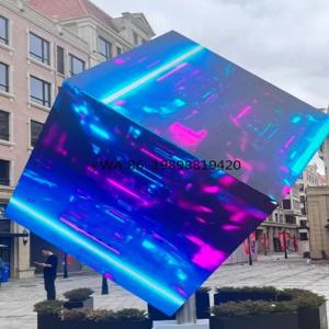 특수 형태 LED 루빅스 큐브 스크린 LED 큐브 스크린 다면 디스플레이 맞춤형 회전 기능 포함