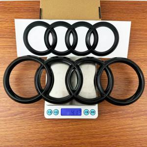 4 링 로고 ABS 자동차 전면 후드 엠블럼 보닛 배지 리어 트렁크 배지 아우디 A3 A4 A5 A6 A7 A1 Q2 Q3 Q5 Q7 Q8 TT S라인 콰트로용