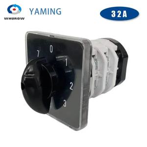LW31 YMZ12-32/3 멀티 0-7 포지션 전환, 회전 660V 32 앰퍼, 3 단 3 극 실버 접점, 12 단자 캠 스위치