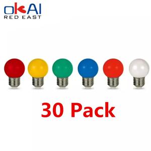 컬러 LED 전구 E27 220V G45 3W 6 색 RGB Lampada LED 램프 장식 휴일 크리스마스 Lamparas 가정용 전구