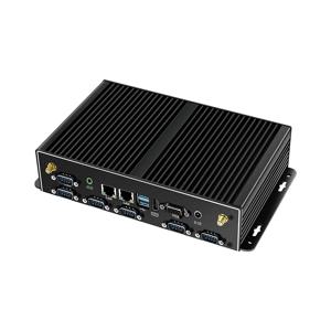 산업용 미니 PC 팬리스 듀얼 LAN 6x COM-RS232 지원 1x RS485 Intel i7-5500U Celeron J1900 SIM 슬롯 Mini-PCIe Windows Linux