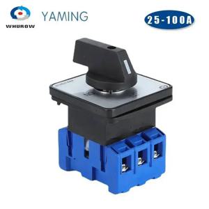 YMD11-T Sereis OFF-ON 패널 3/4P 690V 25/32/40/63/80/100A 절연체 스위치 전원 제어 장치가있는 자물쇠 연결 해제 LW30 교체