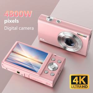 4K 디지털 카메라 자동 초점 블로깅 카메라 HD 48MP, 2.8인치 대형 스크린 캠코더 카메라, 어린이 성인용 사진 촬영용