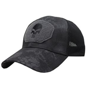 2024 새로운 여름 위장 해골 야구 메쉬 모자 조정 가능한 Airsoft 야외 전술 하이킹 Casquette 모자 남성 여성을위한