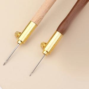1 세트 프랑스어 자수 크로 셰 뜨개질 DIY 핸드 크로스 스티치 코튼 크로 셰 뜨개질 3 바늘