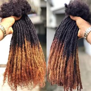 변태 스트레이트 인간의 머리카락 Dreadlocks Loc 확장 도매 크로 셰 뜨개질 머리띠 페루 레미 헤어 확장 10 20 40 60 가닥