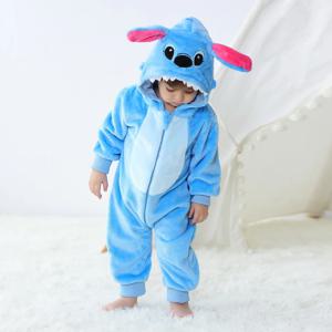 신생아 아기 Romper 유아 긴 소매 옷 Kigurumi 귀여운 스티치 동물 만화 Jumpsuit 소녀 소년 잠옷 의상 할로윈