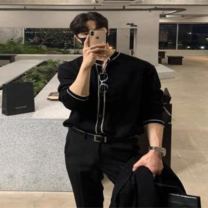 남성용 트렌디한 루즈핏 니트 스웨터 커플 캐주얼 가을 긴팔 라운드넥 솔리드 컬러 젊은 스타일 한국 동대문