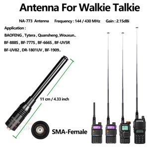 1/2/5/10 PCS NA-773 안테나 UV 5RPlus 유연한 안테나 VHF/UHF SMA 여성 Quansheng UV-K5 UV-K6 워키 토키 UV 82Radio