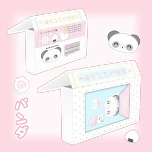 A6 파일 폴더 팬더 컷 필름 스티커 테이프 보관 용기 예술을위한 귀여운 보관 상자 Diy Crafts Album Journal Planner