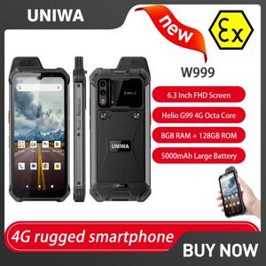 UNIWA W999 ATEX 방폭 스마트폰 러기드 IP68 6.39인치 FHD 안드로이드13 8GB+128GB 5000mAh 무전기 PTT NFC 휴대폰