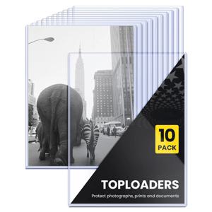 투명 반 강성 PVC 종이 보호대, 사진, 포스터, 문서 및 인쇄용 경질 플라스틱 슬리브, 10 개