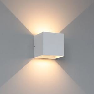 실내 및 실외 장식 조명에 대 한 블랙/화이트/회색에 6W/12W LED 방수 벽 램프 알루미늄 벽 조명 AC 110V 220V