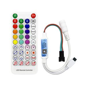 SP621E 미니 블루투스 컨트롤러 APP 제어 WS2811 WS2812B SP6812 LED 라이트 스트립 DC5-24V USB 38 키 원격 C에 적합