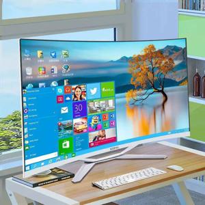 아오테시어 32인치 코어 i7 게이밍 PC 모노블록 커브드 모니터 컴퓨터 8GB 16GB 32GB 램 256GB 512GB SSD AIO 올인원 PC 게임용 컴퓨터