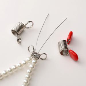 1개 비즈 스토퍼 스프링 클램프, 창의적인 비즈 와이어 엔드 쥬얼리 제작 도구, DIY 팔찌 목걸이 도구 액세서리 (수제용)