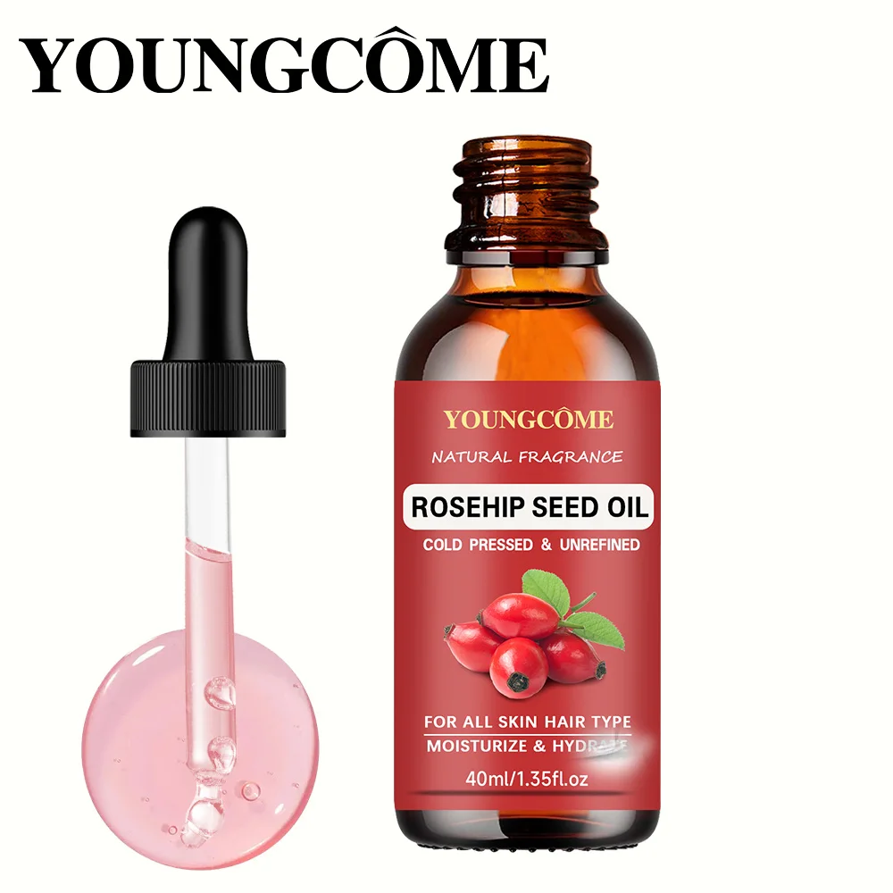 40/60ml 로즈 에센셜 오일 순수 에센셜 오일 아로마테라피 스킨 케어 여성용 싱글 에센셜 오일 향수 오일